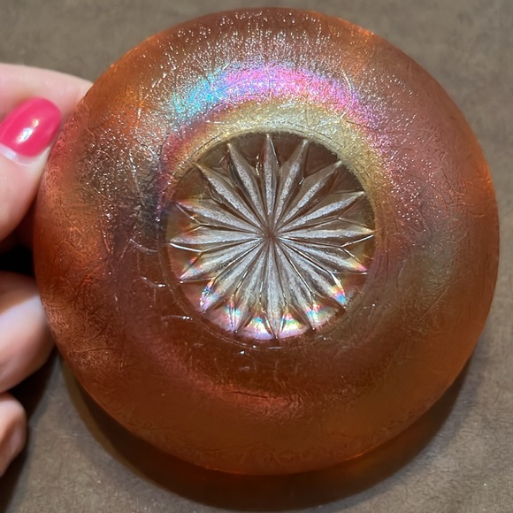 Vintage Carnival Glass Bowl - Picture 2 of 7